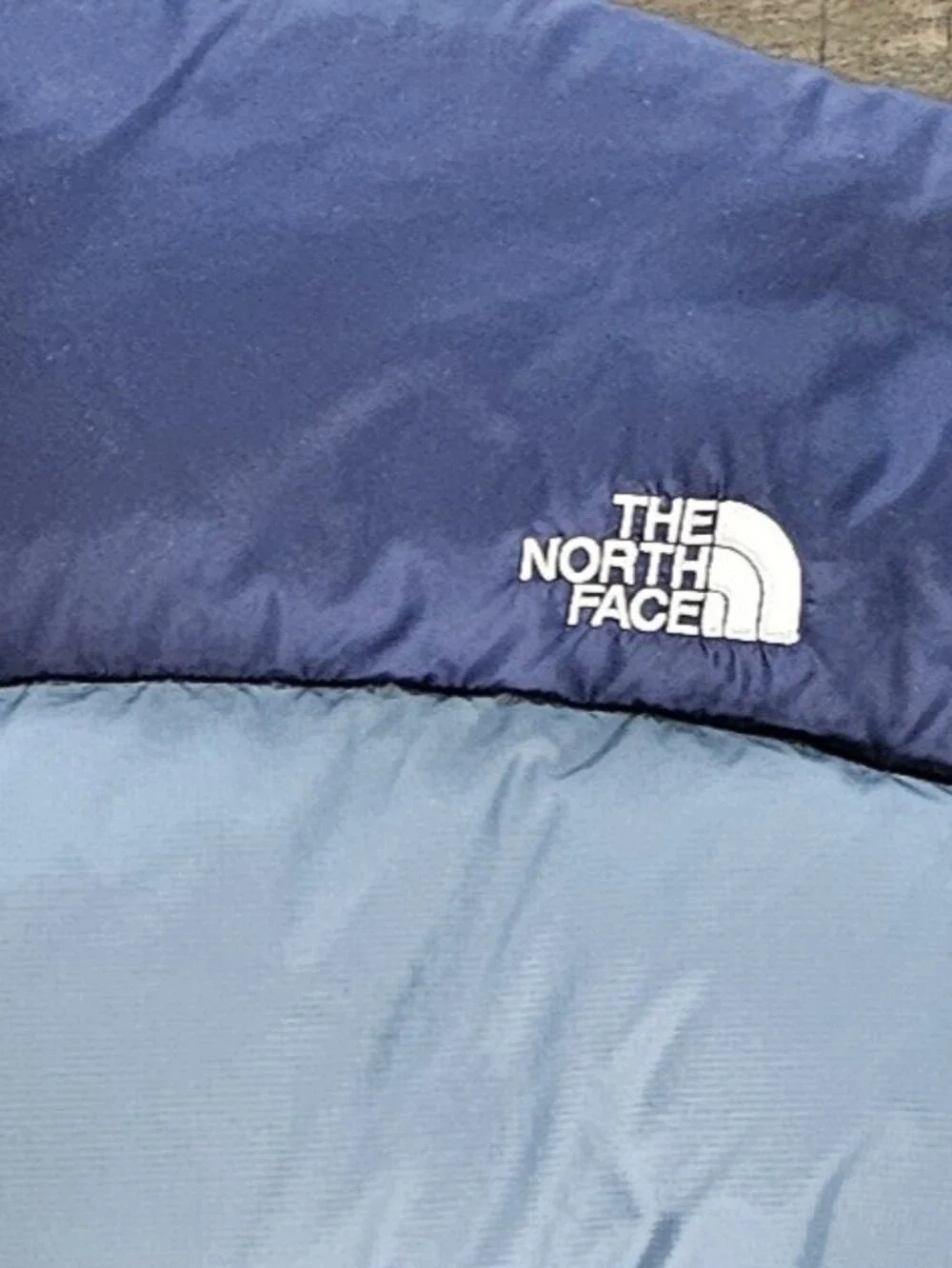 The North Face Two-Tone Blue Goose Down 700 Puffer Jacket Men's XXL